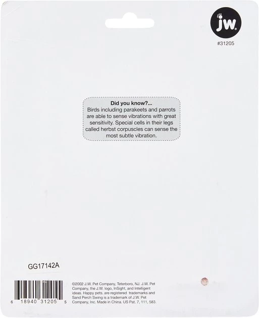 JW Pet InSight Sand Bird Perch Swing 4 JW Pet InSight Sand Bird Perch Swing - Image 2