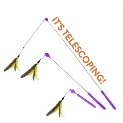 Jackson Galaxy Air Prey Wand Teaser Cat Toy, Color Varies -Cheap Petmate Store 113410 PT4. SY630 V1490298201