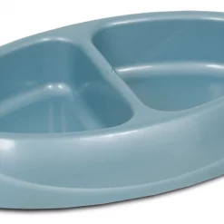 Petmate Double Diner Plastic Dog & Cat Dish, 1-cup
