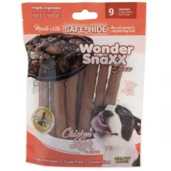 Petmate Wonder SnaXX Stixx Chicken Liver Flavor Dog Treats, 9 count