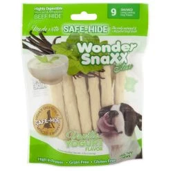 Petmate Wonder SnaXX Stixx Vanilla Yogurt Flavor Dog Treats, 9 count