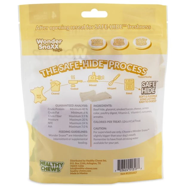 Petmate Wonder SnaXX Pockets Bacon & Cheese Dog Treats, 4 count 4 Petmate Wonder SnaXX Pockets Bacon & Cheese Dog Treats, 4 count - Image 2