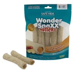 Petmate Wonder SnaXX Nutterz Safe-Hide Peanut Butter Grain-Free Dog Treats, Large, 5 count
