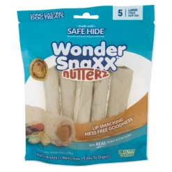 Petmate Wonder SnaXX Nutterz Safe-Hide Peanut Butter Grain-Free Dog Treats, Large, 5 count -Cheap Petmate Store 299194 PT3. SY630 V1621376571