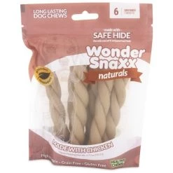 Petmate Wonder SnaXX Naturals Small/Medium Twists Chicken Grain-Free Dog Treats, Small/Medium, 6 count -Cheap Petmate Store 299198 PT3. SY630 V1621373639