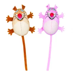 Fat Cat Eeeks! Cat Toy with Catnip, Color Varies