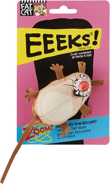 Fat Cat Eeeks! Cat Toy with Catnip, Color Varies 4 Fat Cat Eeeks! Cat Toy with Catnip, Color Varies - Image 2