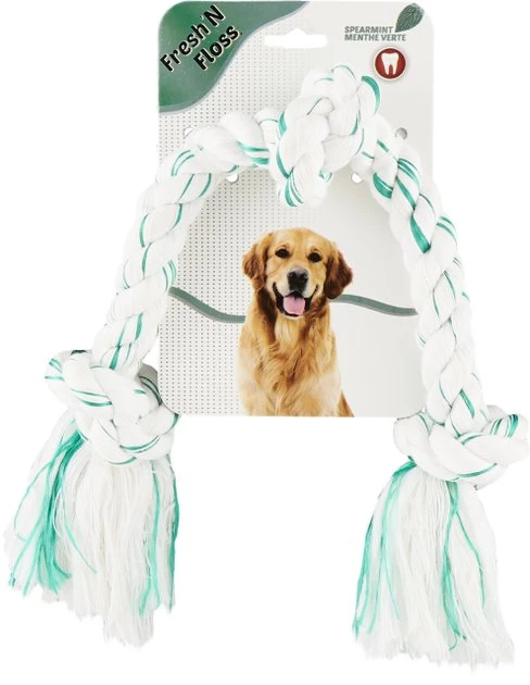 Booda Fresh N Floss Spearmint 3-Knot Rope Dog Toy 3 Booda Fresh N Floss Spearmint 3-Knot Rope Dog Toy