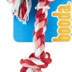 Booda Multi Color 2-Knot Rope Dog Toy,