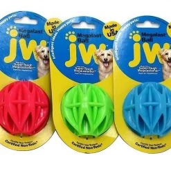 JW Pet Megalast Ball Dog Toy, Color Varies -Cheap Petmate Store 70992 PT4. SY630 V1501077718