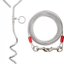 Aspen Pet Easyturn Stake with 20-Feet of Tie-out Cable