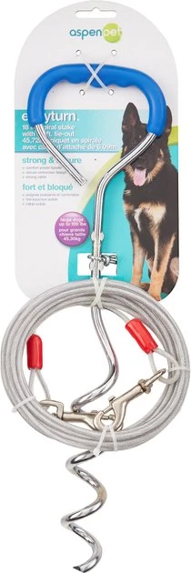 Aspen Pet Easyturn Stake with 20-Feet of Tie-out Cable 4 Aspen Pet Easyturn Stake with 20-Feet of Tie-out Cable - Image 2