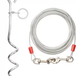 Aspen Pet Spiral Stake with 20-Feet of Tie-out Cable