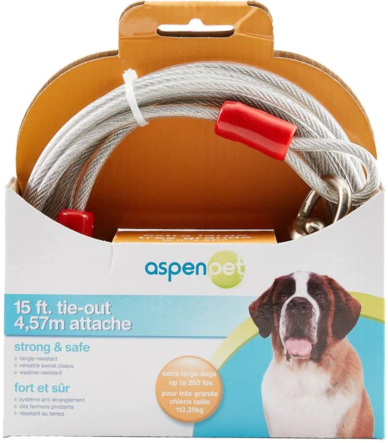 Aspen Pet X-Large Tie-Out Cable 3 Aspen Pet X-Large Tie-Out Cable