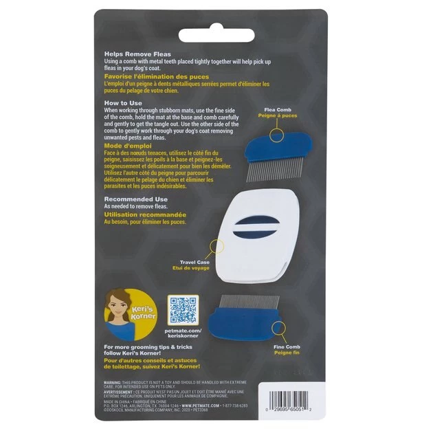 JW Pet Flea Comb for Cat;Dogs 4 JW Pet Flea Comb for Cat;Dogs - Image 2