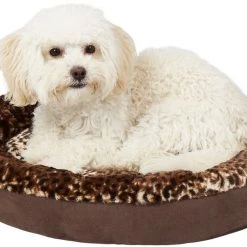 Aspen Pet Round Animal Print Bolster Cat & Dog Bed, Color Varies -Cheap Petmate Store 83877 PT4. SY630 V1566315141