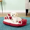 Aspen Pet Bolster Cat & Dog Bed, Color Varies