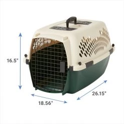 Petmate Ruff Maxx Dog & Cat Kennel, Off White/Green -Cheap Petmate Store 83941 PT2. SY630 V1564754933