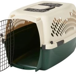 Petmate Ruff Maxx Dog & Cat Kennel, Off White/Green -Cheap Petmate Store 83941 PT4. SY630 V1562179647