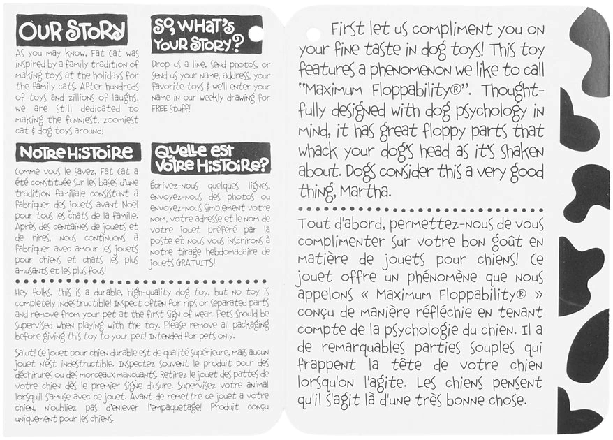 Fat Cat Floppability Barnyard Bullies Squeaky Dog Toy, Suspicious Chicken 7 Fat Cat Floppability Barnyard Bullies Squeaky Dog Toy, Suspicious Chicken - Image 5